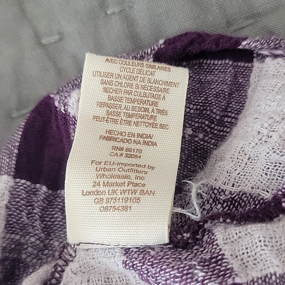 Free People Honey Grove Plaid Blouse  - Size XS